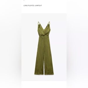 Zara Satin Jumpsuit; Size XS; Preloved